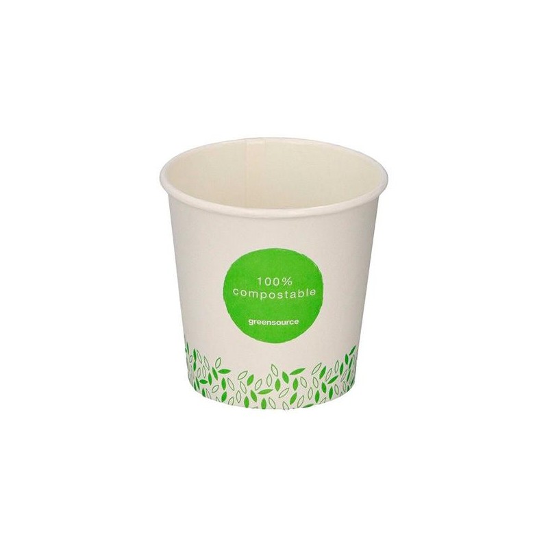 Vasos compostables - Papel - 125 ml - Pack 50 ud Vasos compostables - Papel - 125 ml - Pack 50 ud