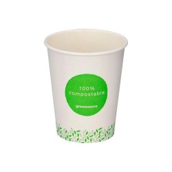 Vasos compostables - Papel - 280 ml - Pack 50 ud