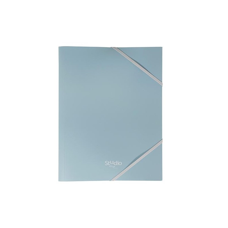 Carpeta de gomas Pardo Pastel - Solapas - PP - Folio - Color azul Carpeta de gomas Pardo Pastel - Solapas - PP - Folio - Color azul