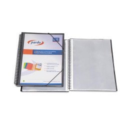 Carpeta de fundas espiral Pardo Studio Style - PP - Folio - 30 fundas - Color negro
