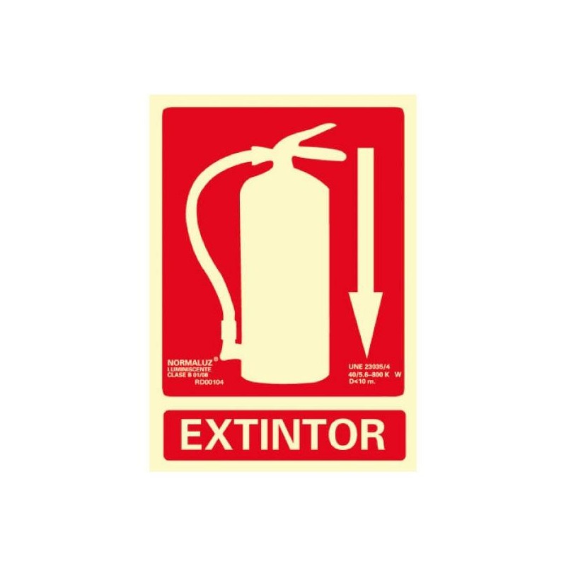 Señales normalizadas Extintor Archivo 2000 - PVC - 30 x 21 cm Señales normalizadas Extintor Archivo 2000 - PVC - 30 x 21 cm