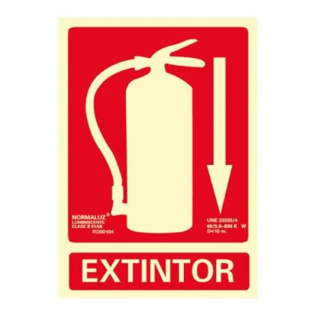 Señales normalizadas Extintor Archivo 2000 - PVC - 30 x 21 cm