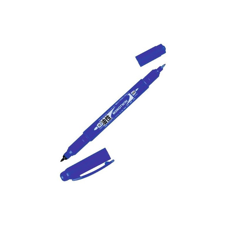 Rotulador doble punta Tombow Monotwin - 0,4/0,8 - Color azul