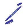 Rotulador doble punta Tombow Monotwin - 0,4/0,8 - Color azul