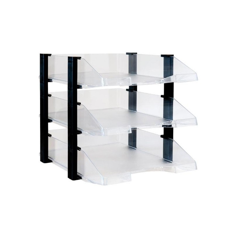 Set 3 bandejas Jumborack Archivo 2000 - Poliestireno - 35 x 28,5 x 28 cm