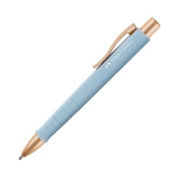 Bolígrafo retráctil Faber Castell Polly Ball - Trazo 0,5 mm - Color azul cielo