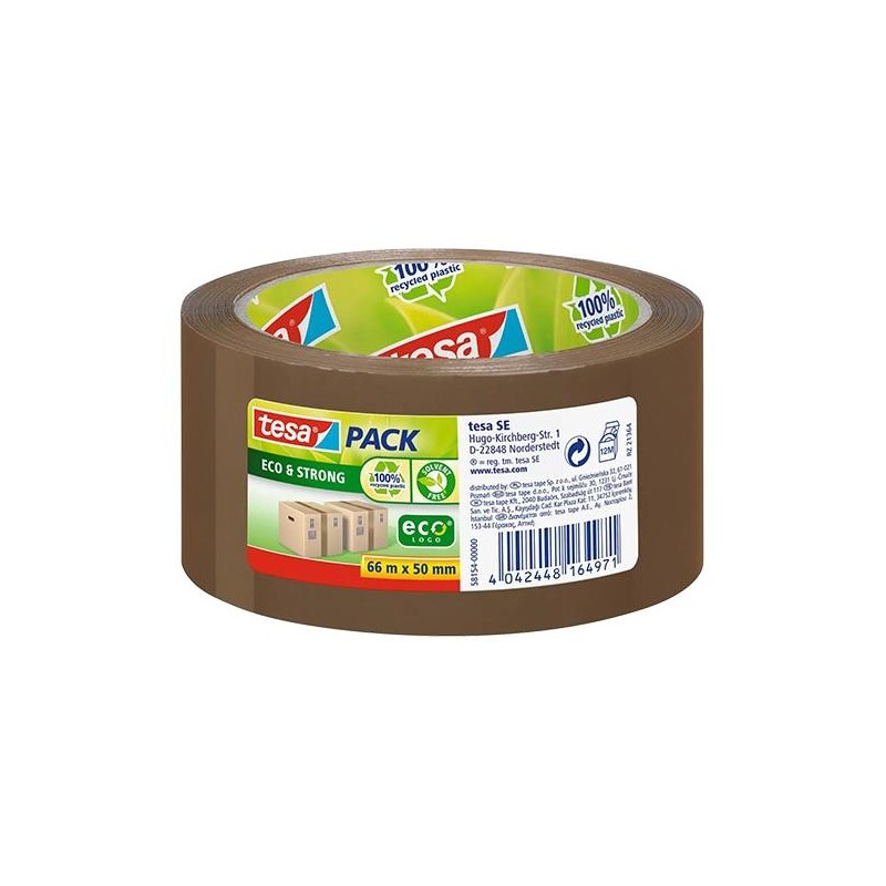 Precinto Tesa Eco&Strong - PP reciclado - 50 mm x 66 m - Color habana Precinto Tesa Eco&Strong - PP reciclado - 50 mm x 66 m - Color habana