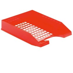 Bandeja rejilla Archivo 2000 - Poliestireno - 34,5 x 25,5 x 6,5 cm - Color rojo