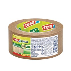 Precinto Tesa Papel - Papel ecológico - 50 mm x 25 m - Color habana