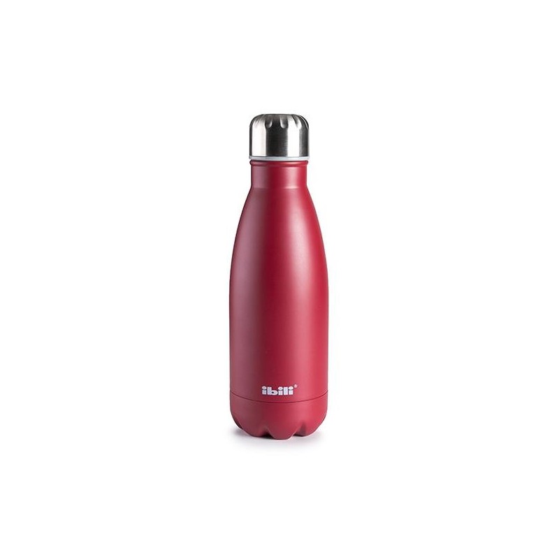 Botella isotérmica Ibili - Doble pared - 500 ml - Color rojo Botella isotérmica Ibili - Doble pared - 500 ml - Color rojo