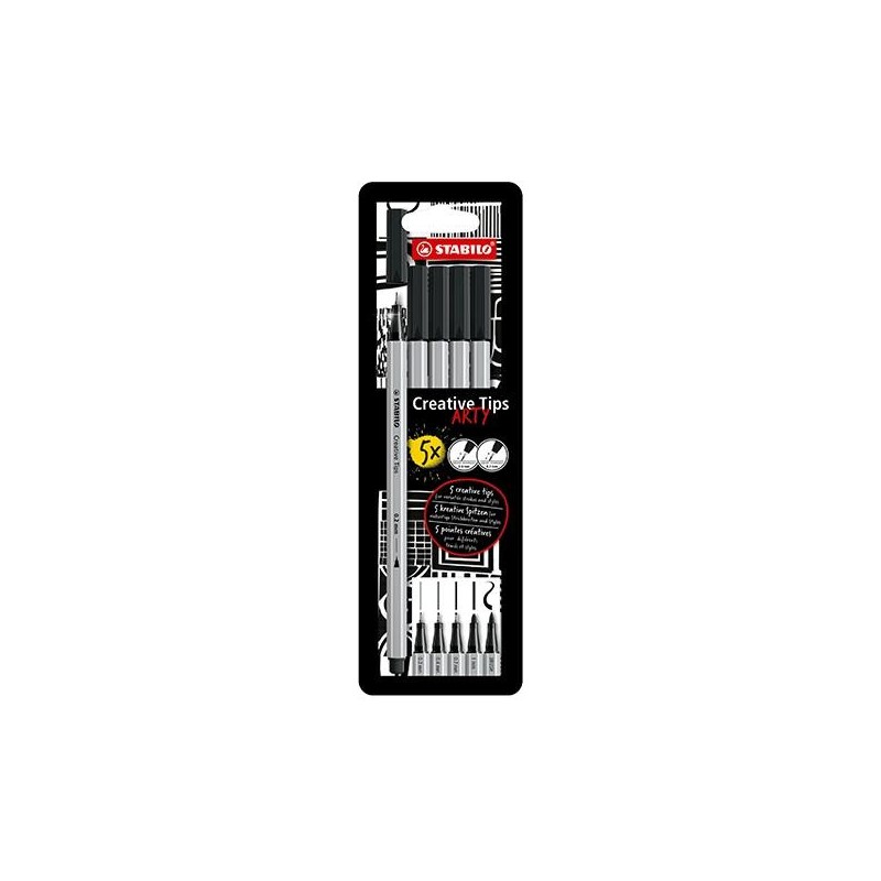 Rotulador calibrado Stabilo Arty Line - Set de 5