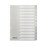 Índice numérico 1-12 Dequa - Multitaladro - PP - Folio - Color gris