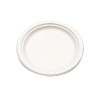 Platos compostables Bunzl - Bagazo - 26 cm - Pack 50 ud