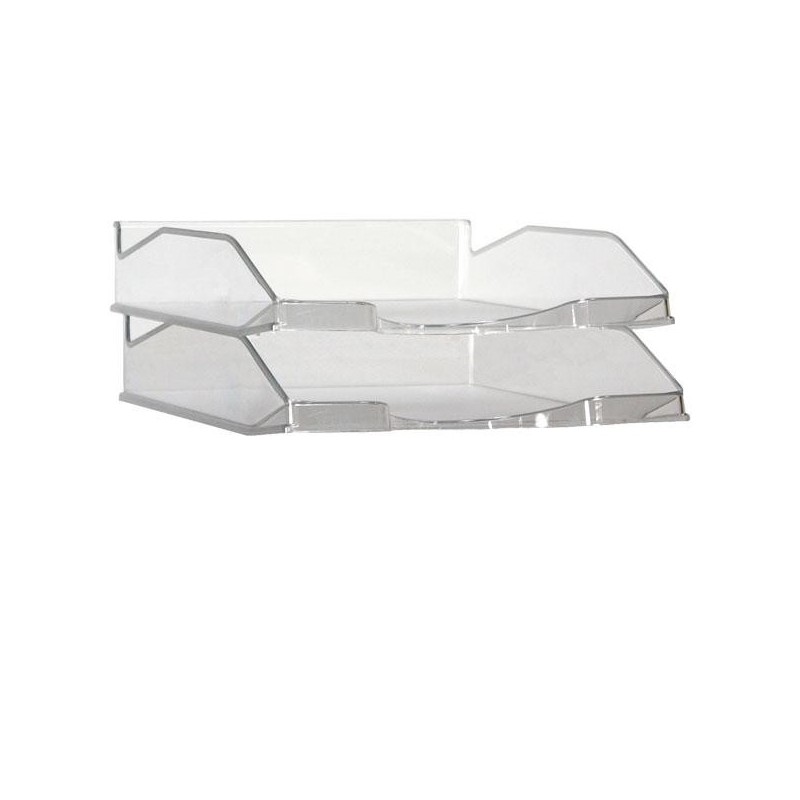 Bandeja Dequa - Poliestireno - 34,5 x 25,5 x 6 cm - Color transparente