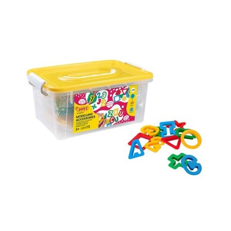 Moldes variados para plastilina Jovi - Plástico - Colores surtidos - Baúl 96 ud
