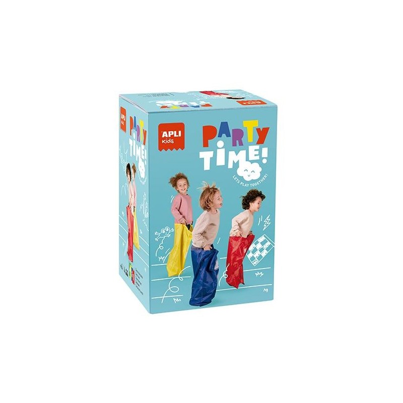 Juego carrera de sacos Apli kids Party time - 4 años