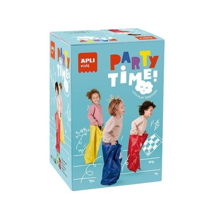 Juego carrera de sacos Apli kids Party time - 4 años