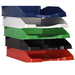 Bandeja Dequa - Poliestireno - 34,5 x 25,5 x 6 cm - Color negro