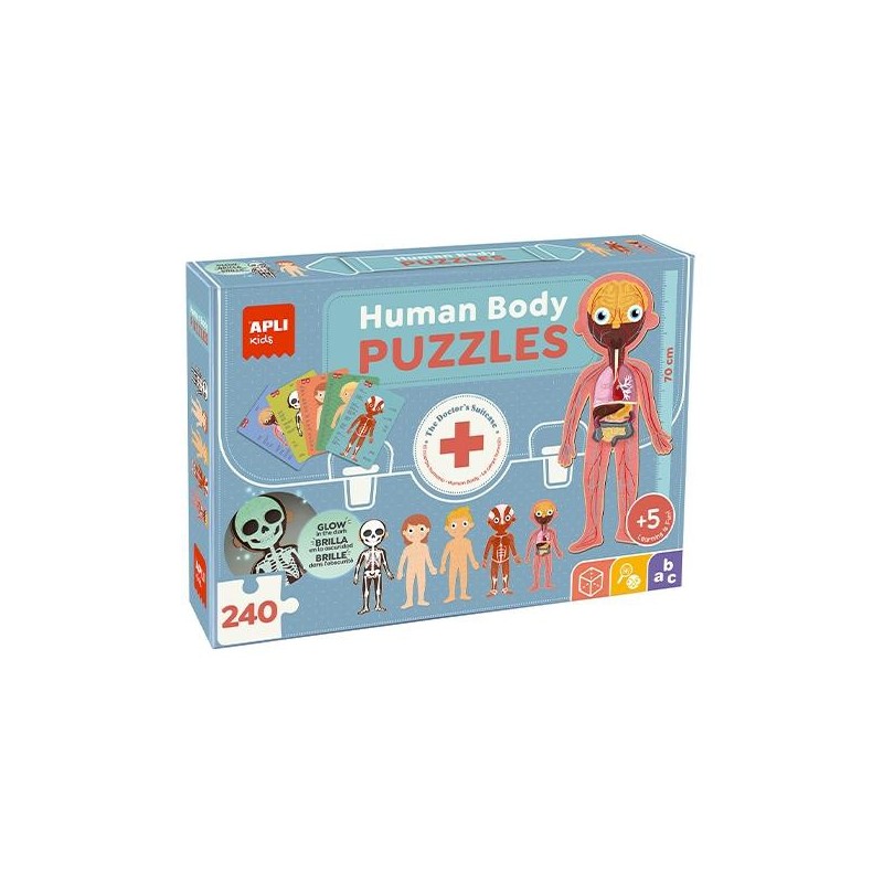 Puzzle cuerpo humano Apli Kids - Cartón - +5 años - 240 piezas