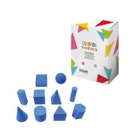 Juego cuerpos geométricos Dohe Educa - 6 años - Color azul - 10 piezas.