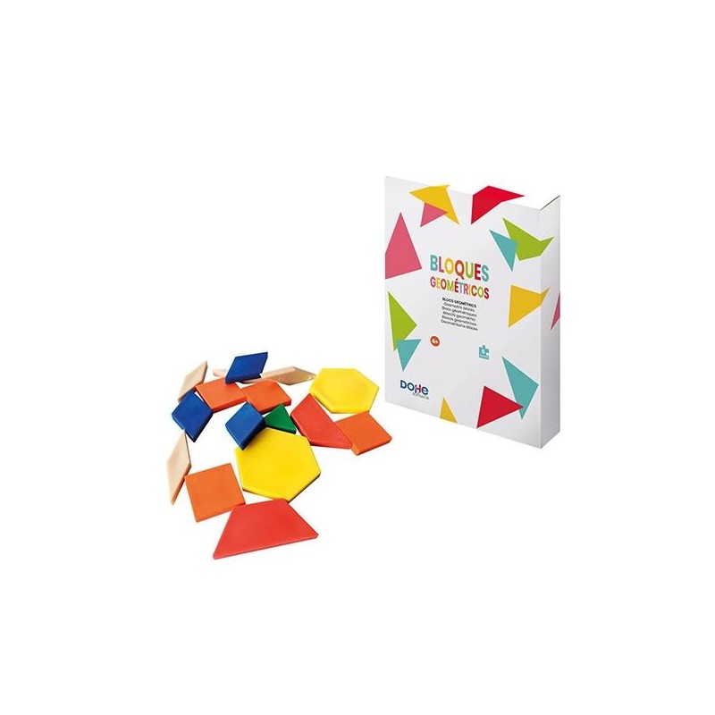 Juego bloques geométricos Dohe Educa - 6 años - Colores surtidos - 250 piezas. Juego bloques geométricos Dohe Educa - 6 años - Colores surtidos - 250 piezas.