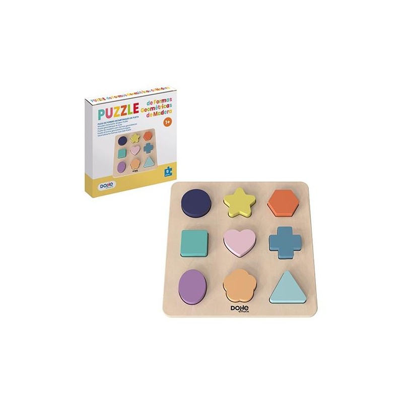 Puzzle de formas Dohe Educa - Madera - +12 meses - 9 piezas