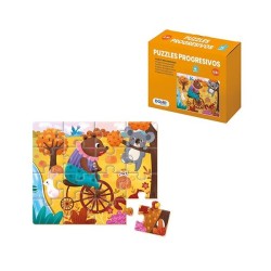 Puzzle progresivo Dohe Educa - Cartón - +2 años - 16 piezas