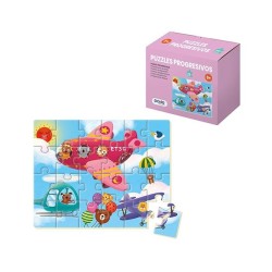 Puzzle progresivo Dohe Educa - Cartón - +2 años - 24 piezas