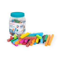 Juego regletas matemáticas Miniland - +3 años - Colores surtidos - 40 piezas. (PACK INDIVISIBLE DE 4 UNIDADES)