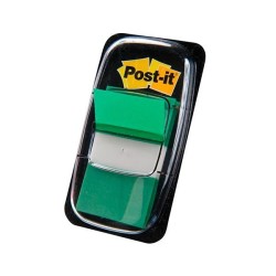 Banderitas adhesivas con dispensador Post-it - 25,4 x 43,1 mm - Color verde - Pack 50 índices