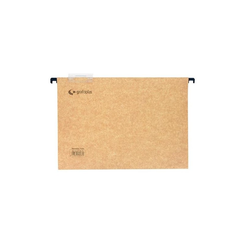 Carpeta colgante Grafoplás - Visor superior - Bicolor - Varilla de plástico - folio - Lomo en V(PACK INDIVISIBLE DE 50 UNIDADES) Carpeta colgante Grafoplás - Visor superior - Bicolor - Varilla de plástico - folio - Lomo en V(PACK INDIVISIBLE DE 50 UNIDADES)