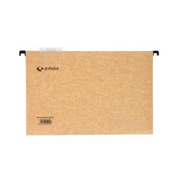 Carpeta colgante Grafoplás - Visor - Bicolor - Varilla de plástico - Folio - Lomo en V (PACK INDIVISIBLE DE 50 UNIDADES)