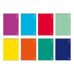 Bloc Pacsa - Hojas trepadas - Tapa de cartón - 16 - 4x4 - 80 hojas - 60 g - Colores surtidos