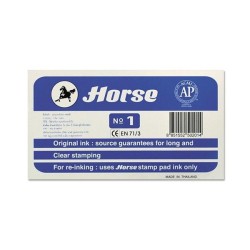 Tampón tinta Horse N1 - 95 x 165 mm - Color azul