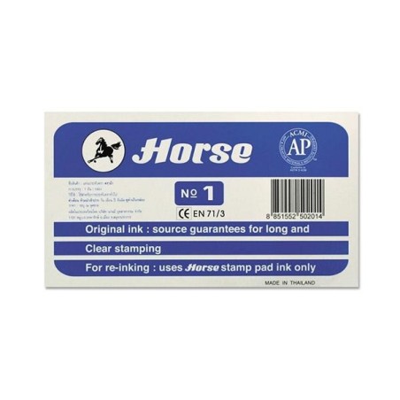 Tampón tinta Horse N1 - 95 x 165 mm - Color azul