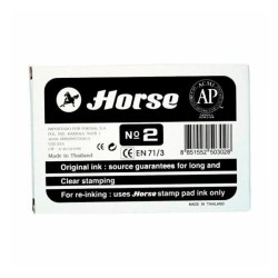 Tampón tinta Horse N2 - 85 x 125 mm - Color negro