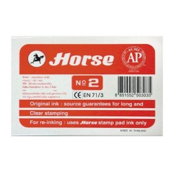 Tampón tinta Horse N2 - 85 x 125 mm - Color rojo