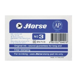 Tampón tinta Horse N3 - 73 x 105 mm - Color azul