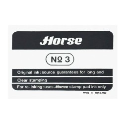 Tampón tinta Horse N3 - 73 x 105 mm - Color negro