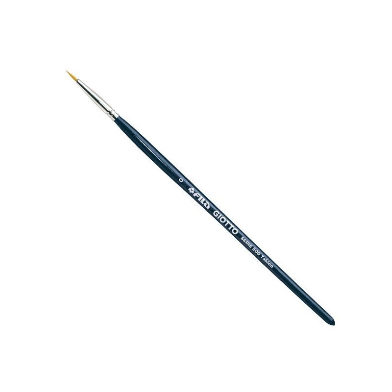 Pincel Giotto Serie 500 Taklon - N 0 - Punta redonda - Fibra sintética - Color azul marino