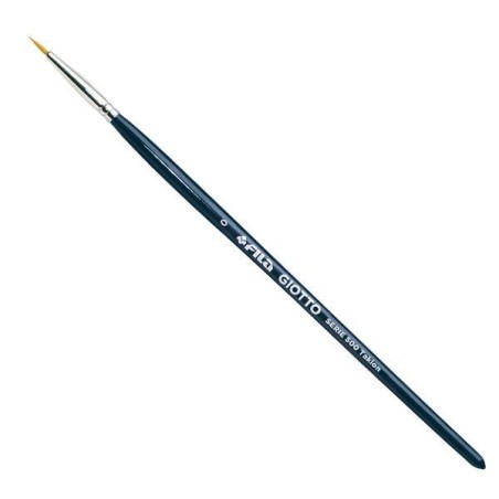 Pincel Giotto Serie 500 Taklon - N 0 - Punta redonda - Fibra sintética - Color azul marino