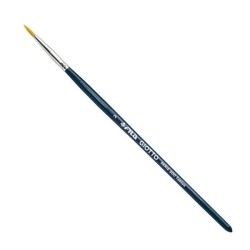 Pincel Giotto Serie 500 Taklon - N 2 - Punta redonda - Fibra sintética - Color azul marino