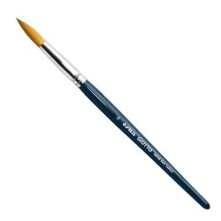Pincel Giotto Serie 500 Taklon - N 12 - Punta redonda - Fibra sintética - Color azul marino