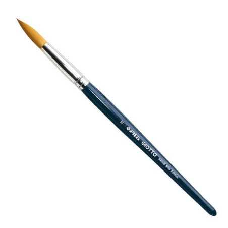 Pincel Giotto Serie 500 Taklon - N 12 - Punta redonda - Fibra sintética - Color azul marino