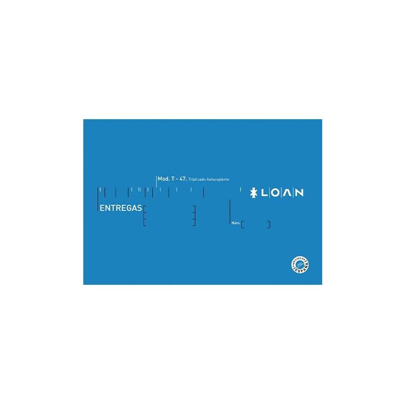 Talonario nota de entrega Loan - 4 apaisado - Triplicado - 50 x 3 hojas