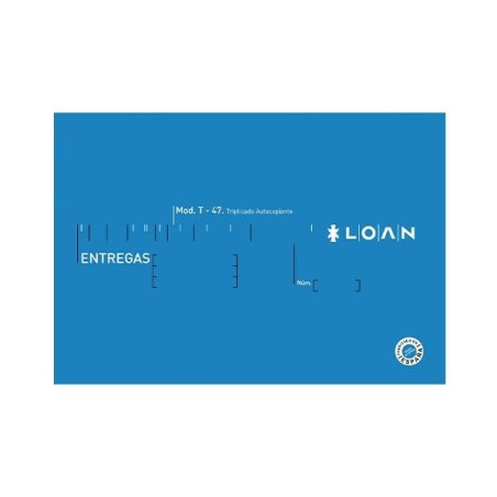 Talonario nota de entrega Loan - 4 apaisado - Triplicado - 50 x 3 hojas