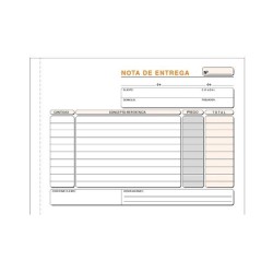 Talonario nota de entrega Loan - 4 apaisado - Duplicado - 50 x 2 hojas