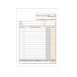 Talonario facturas Loan - 4 natural - Triplicado - 50 x 3 hojas