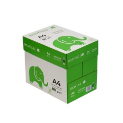 CAJA DE FOLIOS PAPEL FOTOCOPIADORA ECOTISA DIN A4 80 GRAMOS -CAJA DE 5X500 HOJAS