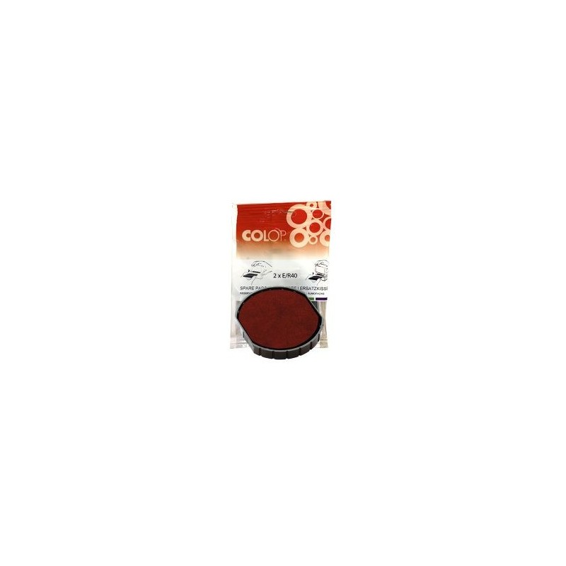 Almohadillas Colop E/R40 - Color rojo - Pack 2 ud Almohadillas Colop E/R40 - Color rojo - Pack 2 ud